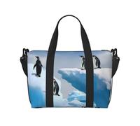 Penguins On The Iceberg Crossbody Travel Bag - Water-Resistant Carry-On Handbag, Large Capacity Gym Bag