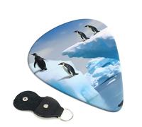 Penguins On The Iceberg Guitar Picks 6-Pack - Pick Set (0.46mm / 0.71mm / 0.96mm) Suitable For Guitar And Ukulele Playing