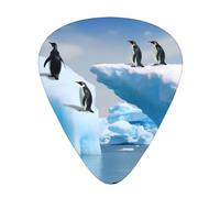 Penguins On The Iceberg Guitar Plectrums, 12 Pcs Lightweight Guitar Plectrums, 0.46mm/0.71mm/0.96mm Thickness For Acoustic Guitar Acoustic Electric Guitar Ukulele Bass
