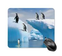 Penguins On The Iceberg Mouse Pad Non-Slip & Waterproof Mousepad for Desk, Ultra Thin Rectangle Mouse Mat for Office, Gaming, 25 * 30cm