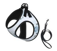 Penguins On The Iceberg Pet Leash Vest For Small Dogs Cats Reflective Adjustable Soft Outdoor Walking Hiking Training