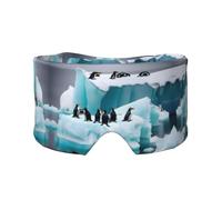 Penguins On The Iceberg Print Eye Shade Cover for Nap Travel Yoga,Eye Cover Blindfold Travel Office Nap Airplane