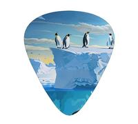 Penguins On The Iceberg Print Printed Guitar Pick 12 Pieces Guitar Pick In A Box The Makes Sound Clear Ukulele Electric Acoustic Guitar Bass (0.46 0.71 0.96mm)