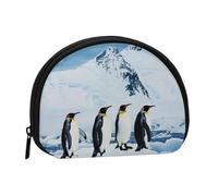Penguins On The Iceberg Printed Coin Purse Pouch-Shell Pouch Wallet,Mini Storage Bag,Cosmetic Bagholder for Woman Girls
