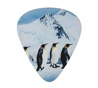 Penguins On The Iceberg Printed Custom 12 Pieces Guitar Pick In A Box,The Pick Makes Sound Clear, Ukulele, Electric Bass (0.46 0.71 0.96mm)