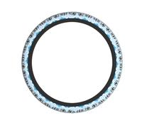 Penguins On The Iceberg Printed Universal Steering Wheel Cover - Premium All-Over Print Design Made Of Durable Neoprene For Cars, Suvs, Trucks & Atvs - Easy-Fit Anti-Slip Protection