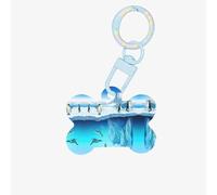 Penguins On The Iceberg Printing Acrylic Dog Bone Ornament,Pet Tags,Key Chain Dogs Tag for Holiday for Pet Lovers,Dogs Gift