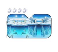 Penguins On The Iceberg Printing Upgrade Car Windshield Sun Shade Protect Car From Sun Rays Heat Damage,Vehicle Accessories