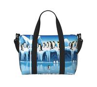Penguins On The Iceberg1 Print Gym Bag for Women, Weekender Overnight Bag,Personal Item Bag, Shoulder Bag for Women Men,One Size