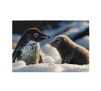 Penguins On The Snow 1000 Piece Jigsaw Puzzles For Adults Wooden Puzzles For Adults Gifts Home Decor