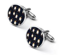 Penguins Pattern 1 Pair Men's Cuff Links Alloy Cufflink Set Silver Shirt Accessories for Business Wedding Gifts 2.0cm