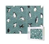 Penguins Pattern,500 Pieces Wooden Jigsaw Family Game Jigsaw Puzzles for Adults Teens Home Decor