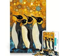 Penguins Side by Side 1000 Piece Jigsaws for Teenagers Brain Tease Toy Soothing Play Premium Cut (38x26cm)
