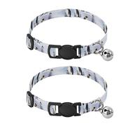 Penguins Snowy Adjustable Buckle Cat Collars 2 Pack Pet Collars for Cats