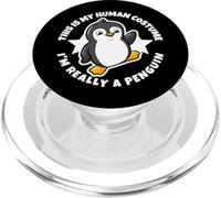 Penguins This Is My Human Costume I'm Really A Penguin PopSockets PopGrip for MagSafe