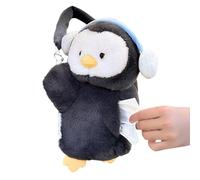 penguins Tissue Holder - Plush Car Tissue Box for Napkins, Hanging Tissue Bag | Adorable Stuffed Car Tissue Dispenser for Seat Back, Cute Paper Towel Box for Vehicle Decor in car and Pickup Trucks
