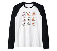 Penguins With Books Cute Reading Fun Raglan Baseball Tee