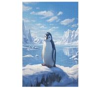 Penguins Wooden Jigsaw Puzzles for Adults 1000 Piece Puzzle for Kids & Teens, Fun Educational Games for Family Game Night 78×53cm