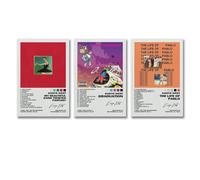 Pengusic Kanye West Album Cover Art - 3pcs Canvas Posters, 08x12inch (20x30cm), Room Decor