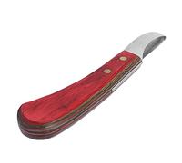 PENGYONBR Hoof Knife Loop Blade Sharpened Hoofing Knife Straight Blade Curved Hoof Trimmer Tool with Wooden Handle for Small Horses Ordinary Horses Farrier/1493