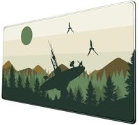 PENGYVV Gaming Mouse Pad 12x31.5in Checkered Cute Pastel Aesthetic Boho Stitched Edges Office Decor Keyboard Pad for Computer Extended Large Non-Slip Base Desk Pad Mat