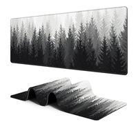 PENGYVV Gaming Mouse Pad 12x31.5in Deep Tropical Jungle Mousepad Computer Keyboard Mat and Stitched Edge ch for and Office Work Extended Large Non-Slip Base Desk Pad Mat