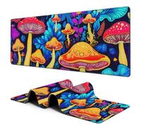 PENGYVV Gaming Mouse Pad 12x31.5in Deep Tropical Jungle Mousepad Computer Keyboard Mat and Stitched Edge ch for and Office Work Extended Large Non-Slip Base Desk Pad Mat