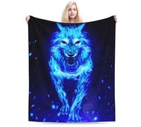 PENGYVV Soft Warm Cozy Blanket Wolf and Fleece Decorative for and Design Pretty Art Gift Home Decorative Living Room Sofa Hug Plush Beding Na Throws Blankets 40"x50"