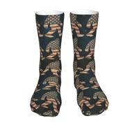 PENGYVV Unisex Socks 40Cm Running Wicking Mens Elastic Crew Plantation Sasquatch For Running Birthday Outdoor Sock