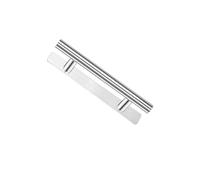 PENGZNL Kitchen Cupboard Handles,Wardrobe Handles 1 Piece Stainless Steel Stick-on Handle Wardrobe Cabinet Drawer Door Handles No Punch With Double-sided Tape Black Silver(Silver 200mm)