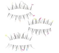 PENIKOKO 1 Box Colorful Love False Eyelashes Toilet Bolt Cover Decorative Jewelry Display Frame Tool False Eyelashes Universal Toilet Bolt Covers Sink Decoration Fish Skin Decoration Nylon