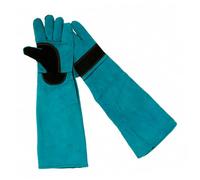 PENIKOKO 1 Pair Scratch Animal Handling Gloves for Dogs and Cats Comfortable Long Sleeve Fake Leather Design Versatile Feeding Welding Protection Ergonomic Wrist