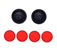 PENIKOKO 1 Set Air Hockey Paddles and Pucks Durable Hockey Parts for Game Tables Includes Mallets and Red Disks Replacement Accessories for Air Fun