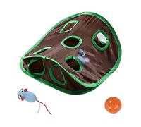 PENIKOKO 1 Set Cat Tunnel Plaything Durable Nine Exploration for Cats with Mouse Ball Compact Design Easy to Store for Indoor Play and Pet Enrichment