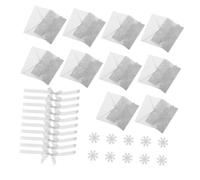 PENIKOKO 10 Sets Winter Wonderland Snowflake Wedding Invitations with Envelopes Glitter Silver Cutout Cards for Christmas Birthday Holiday Party Supplies