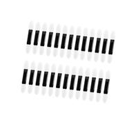 PENIKOKO 100pcs Disposable Dual-ended round Eyeshadow Brushes with Two Sizes Sponge and Plastic Material for Precision Application at Performances and Parties