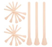PENIKOKO 100pcs Double Ended Wooden Wax Applicator Sticks 125mm for Face Eyebrow Nose and Lip Hair Removal Double Head Waxing Sticks for Precision Nose Waxing and Eyebrow Grooming