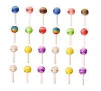 PENIKOKO 100pcs Lollipop Nail Charm Mix Color 3d Manicure Charms Diy Nail Decorations Set for Art Accessories