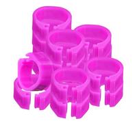 PENIKOKO 100pcs Pigeon Leg Rings Plastic Foot Ring for Birds Poultry Identification for Small Poultry Management and Bird Identification