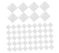 PENIKOKO 100pcs Transparent Glass Nail Polish Display Boards Double Sided Nail Color Charts Easy Carrying and Storage