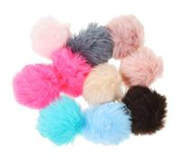 PENIKOKO 10Pcs Assorted Color Cat Balls Lightweight Fluffy Balls for Kittens Stimulate Play and Exercise for Cat Enrichment and Creative Crafts
