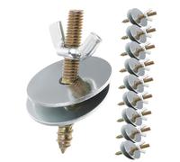 PENIKOKO 10pcs Bird Cage Perch Fixing Screws Kit M5x50 with Washers, Hamster Springboard Screws Accessories for Pet Cage Platform Retaining and Fixing