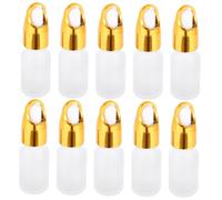 PENIKOKO 10pcs Clear Glass Dropper Bottles Essential Oil Sub-bottles for Travel Camping with Precise Drop Measurement and Refillable Design