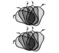 PENIKOKO 10pcs Elastic Wig Hairnet Pack for Women Men Drawstring Ponytail Hair Net for Ballet Bun Wig Cap Hair Wrapping Cosplay Supply