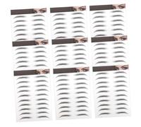 PENIKOKO 10Pcs Fake Eyebrow Stickers for Women Realistic Hair Like Imitation Eyebrows Easy Application for Durable
