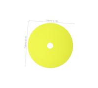 PENIKOKO 10pcs Fluorescent Green Soccer Training Cones Non Slip Flat Disc Markers for Football Agility Practice Weather Resistant Field Spot Markers for Sports Gym