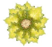 PENIKOKO 10pcs Foil Maple Leaf Balloons Green Autumn Thanksgiving Party Decorations Fall Theme Aluminum Foil Balloons for Graduation and Seasonal Celebrations