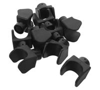 PENIKOKO 10pcs Footrest Slider for Wheelchair Transport Plastic U-Shape Leg Rest Rail Guide Block Removable Support Parts Chair Footrest