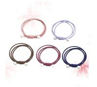 PENIKOKO 10pcs Manmade Pearl Elastic Hair Ties Soft Stretch Ponytail Holders Hair Bands for Women Random Color Mix Random Color