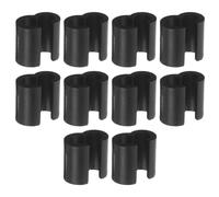 PENIKOKO 10pcs Mountain Bike Cable Clips Dual Slot Wire Cord Management Clamp Bicycle Shift Cable Guides Black Frame Organizer for Outdoor Cycling Maintenance